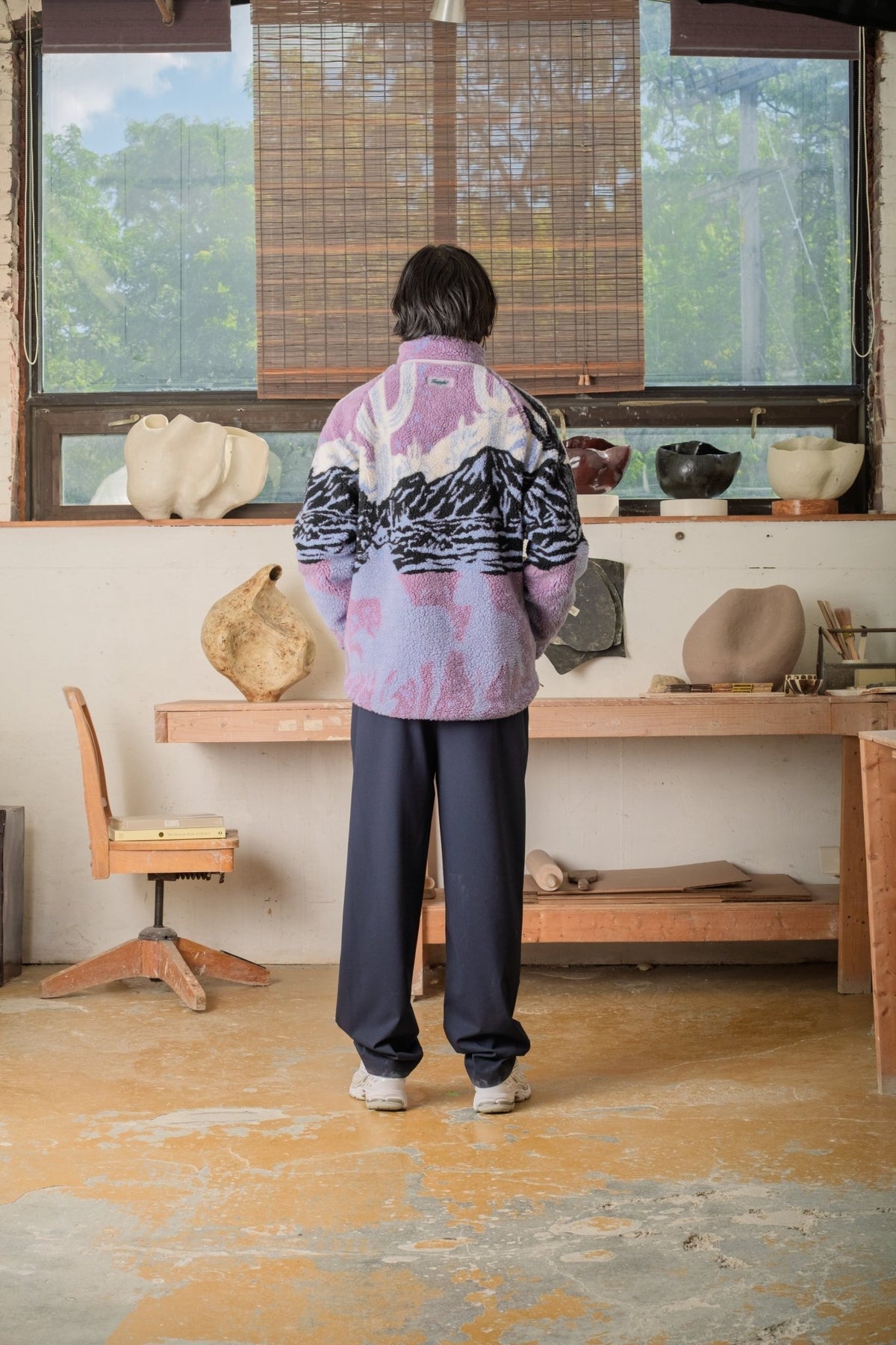 Unisex Printed Sherpa Fleece