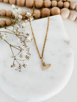 Volleyball Heart Necklace
