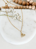 Football Heart Necklace