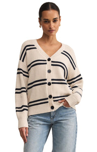 Boyfriend Striped Cardigan
