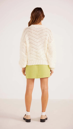 LUNA ZIG-ZAG KNIT JUMPER