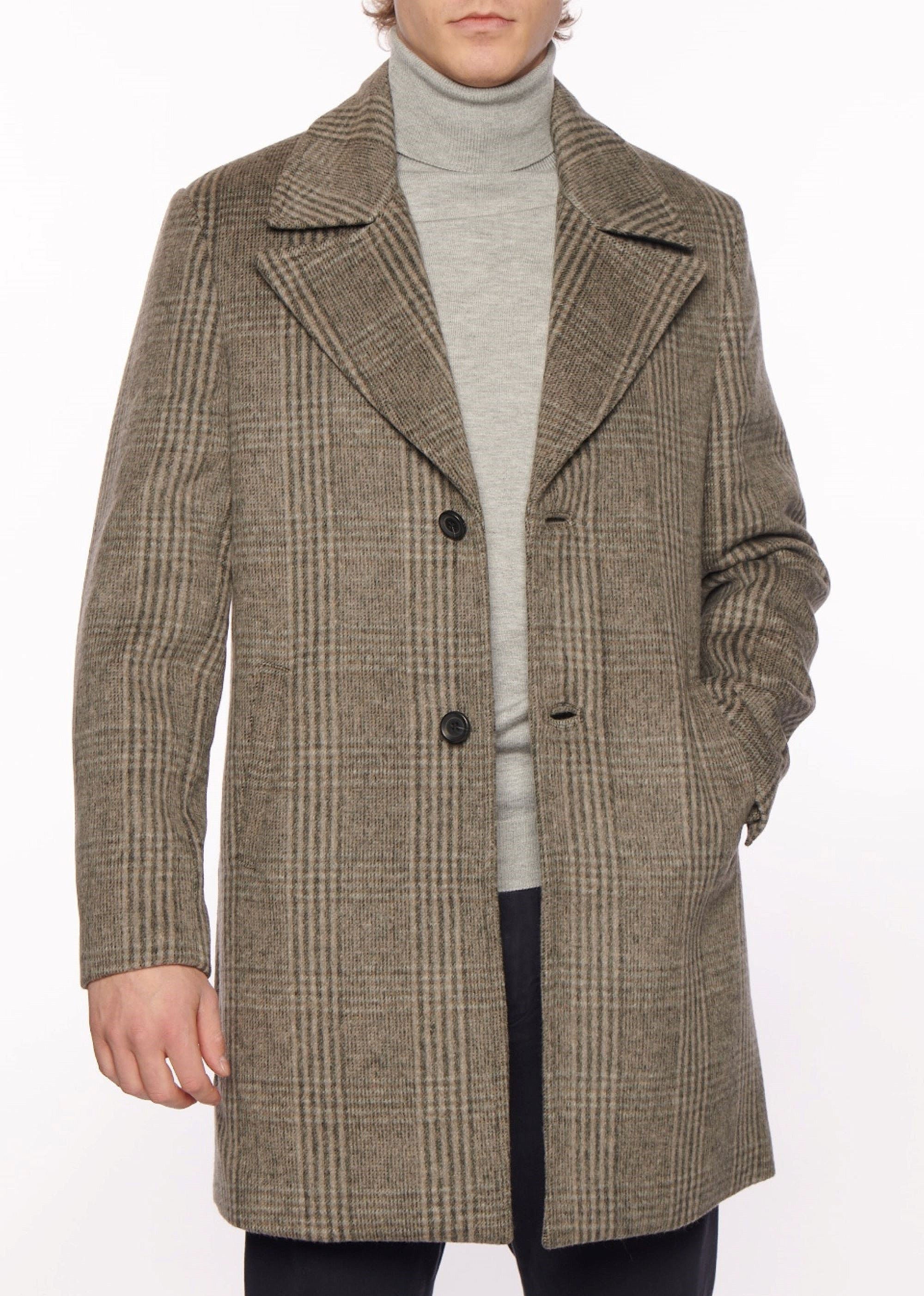 Darin Wool Plaid Coat