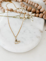 Baseball Heart Necklace