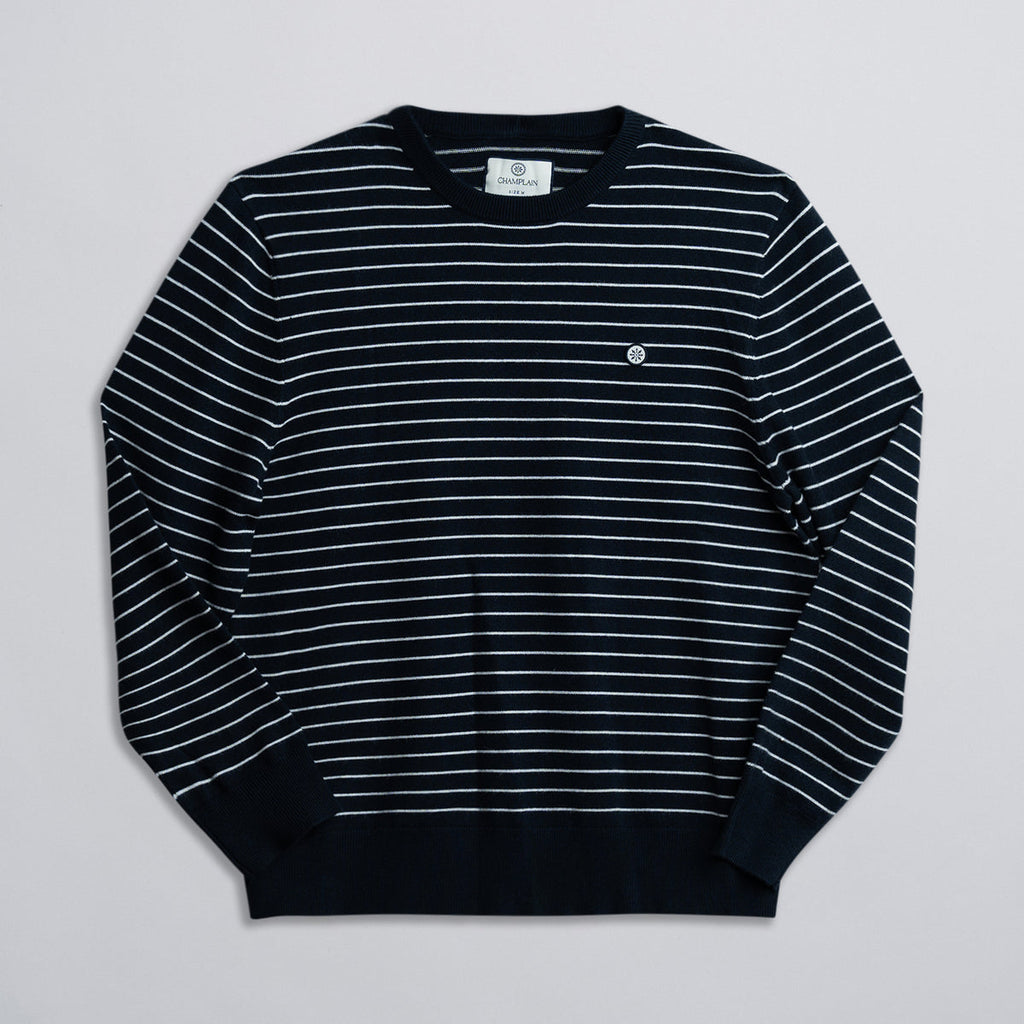 STRIPED KNIT SWEATER