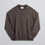 LIGHT WEIGHT KNIT SWEATER BROWN