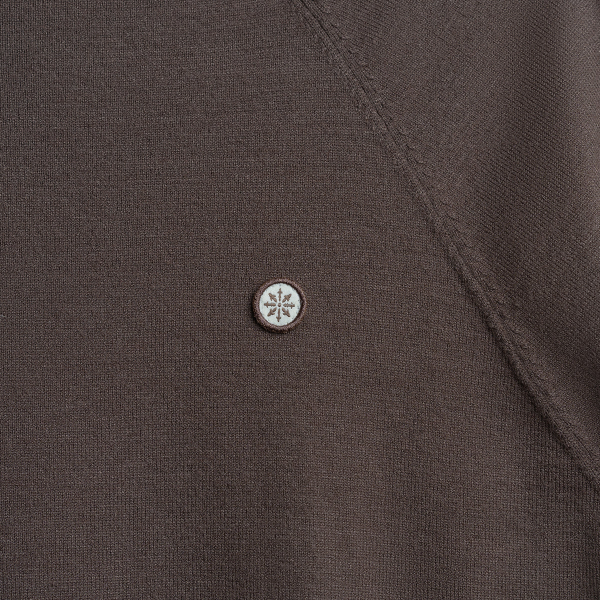 LIGHT WEIGHT KNIT SWEATER BROWN
