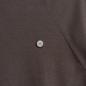 LIGHT WEIGHT KNIT SWEATER BROWN