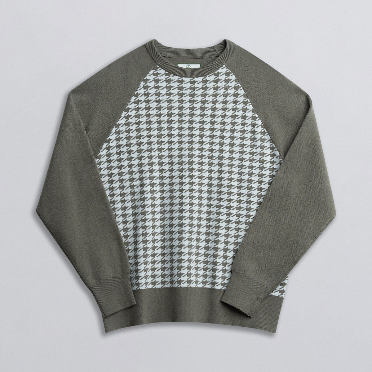 HOUNDSTOOTH KNIT SWEATER