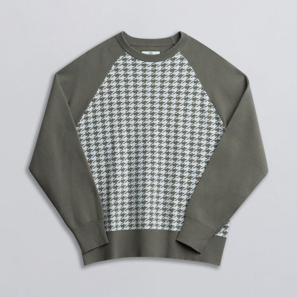 HOUNDSTOOTH KNIT SWEATER