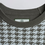 HOUNDSTOOTH KNIT SWEATER
