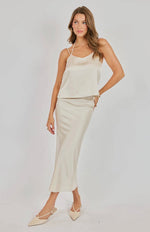 Sweet Vine Bias Midi Skirt