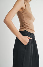 Ronan Mock Neck Sleeveless Knit Top