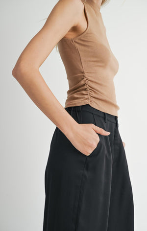 Ronan Mock Neck Sleeveless Knit Top