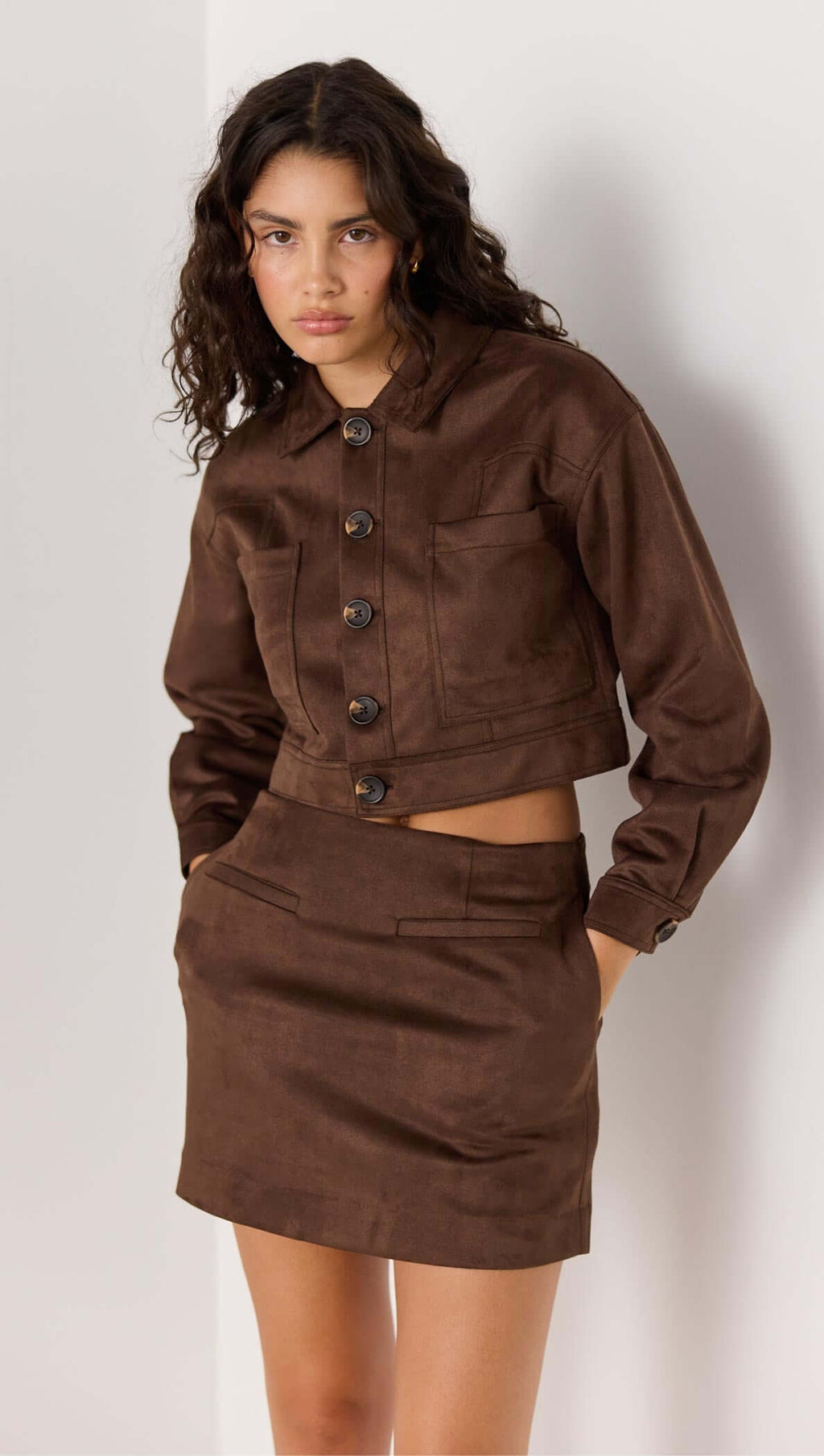 Aston Suede Crop Jacket