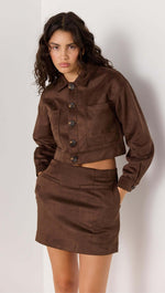 Aston Suede Crop Jacket