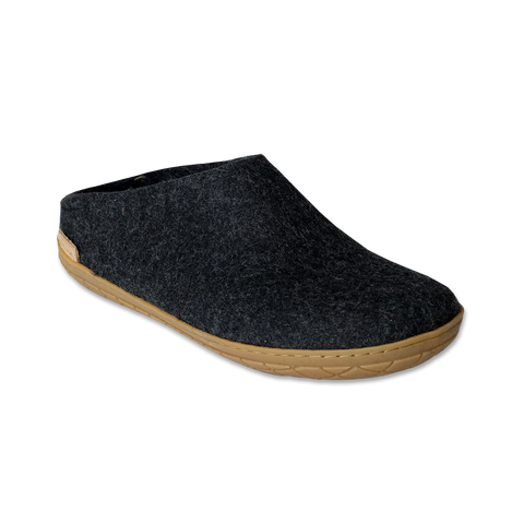 Slip-On Glerup Charcoal Honey Rubber