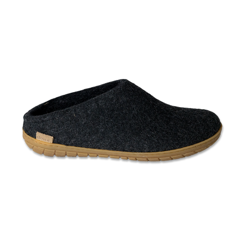 Slip-On Glerup Charcoal Honey Rubber