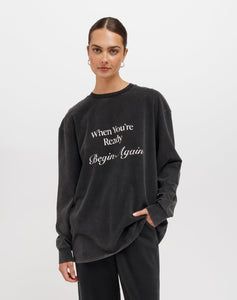 Begin Again Boxy Long Sleeve Tee