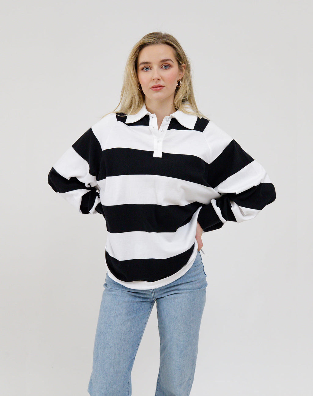 Stripe Rugby Polo