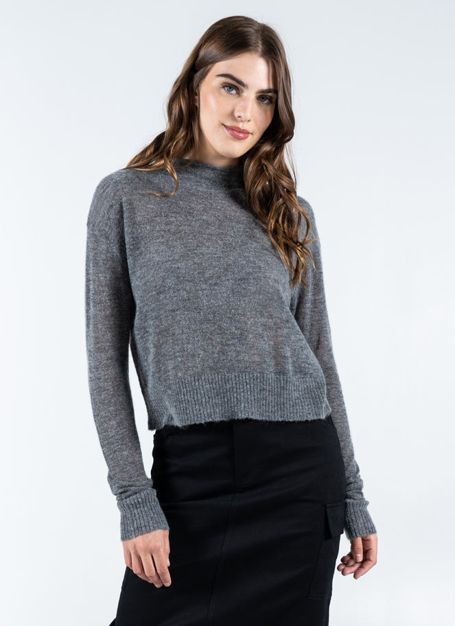 Light Weight Knit Mock Neck