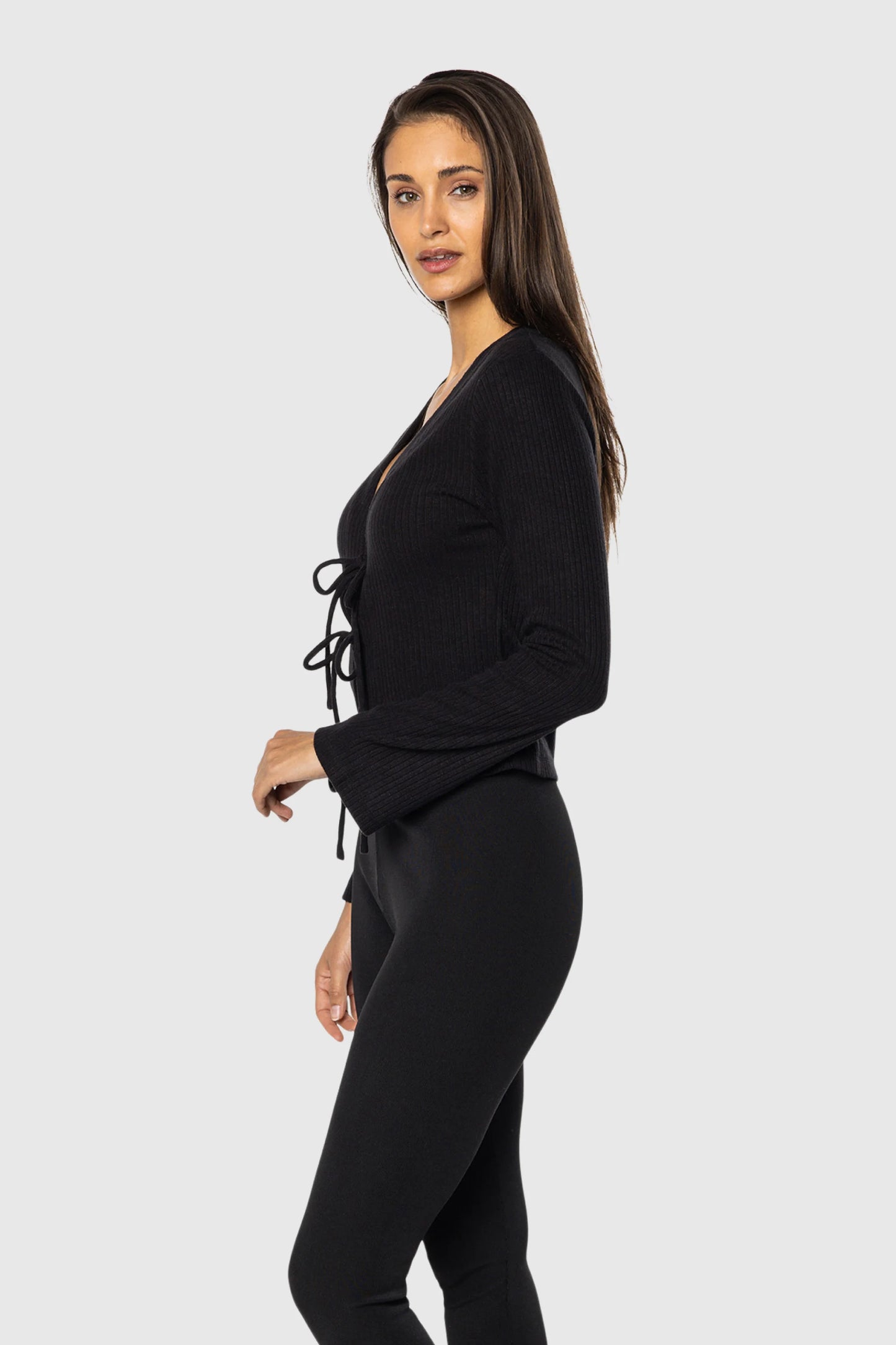 Tie Front Long Sleeve