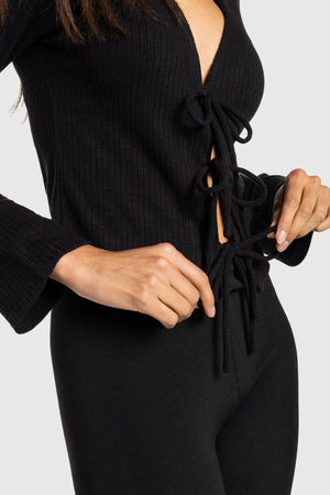 Tie Front Long Sleeve