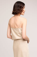 Priscilla Satin Tank