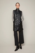 Destiney Quilted Vegan Leather Vest