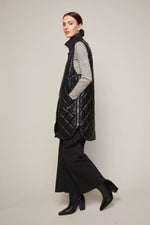 Destiney Quilted Vegan Leather Vest