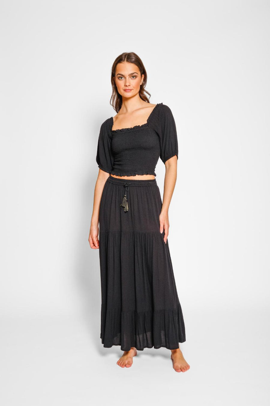 Miami Tiered Long Skirt