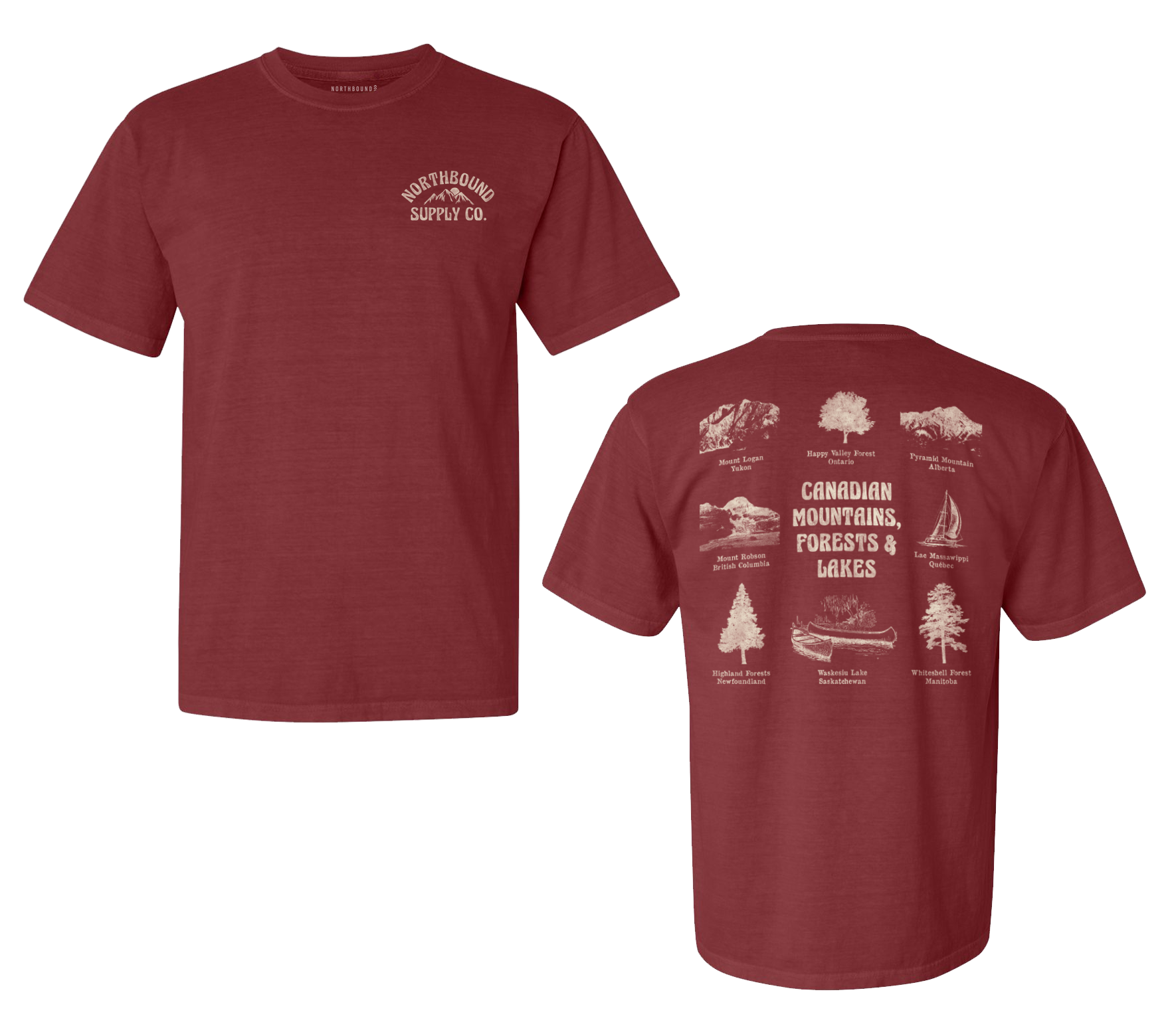 Mountains Forests & Lakes T-shirt