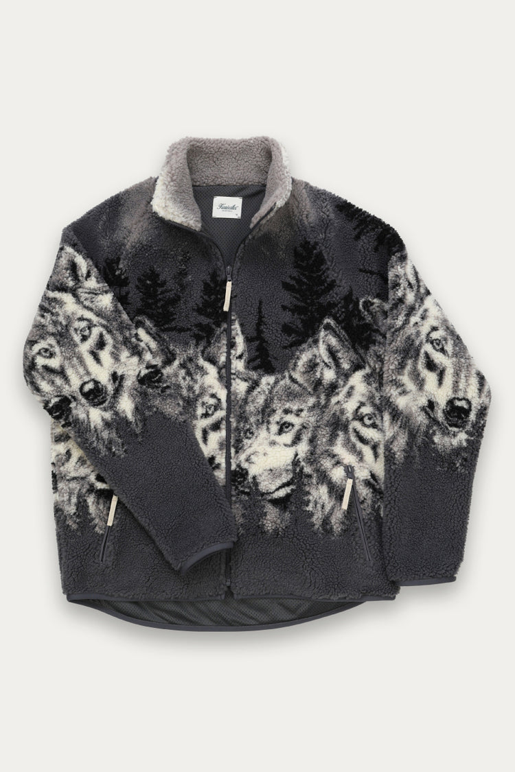 Unisex Printed Sherpa Fleece