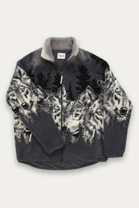 Unisex Printed Sherpa Fleece