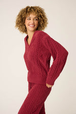 Cozy Chenille Cable Knit Long Sleeve