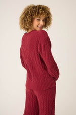 Cozy Chenille Cable Knit Long Sleeve