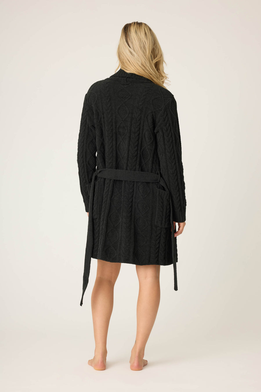 Cozy Chenille Cable Knit Robe