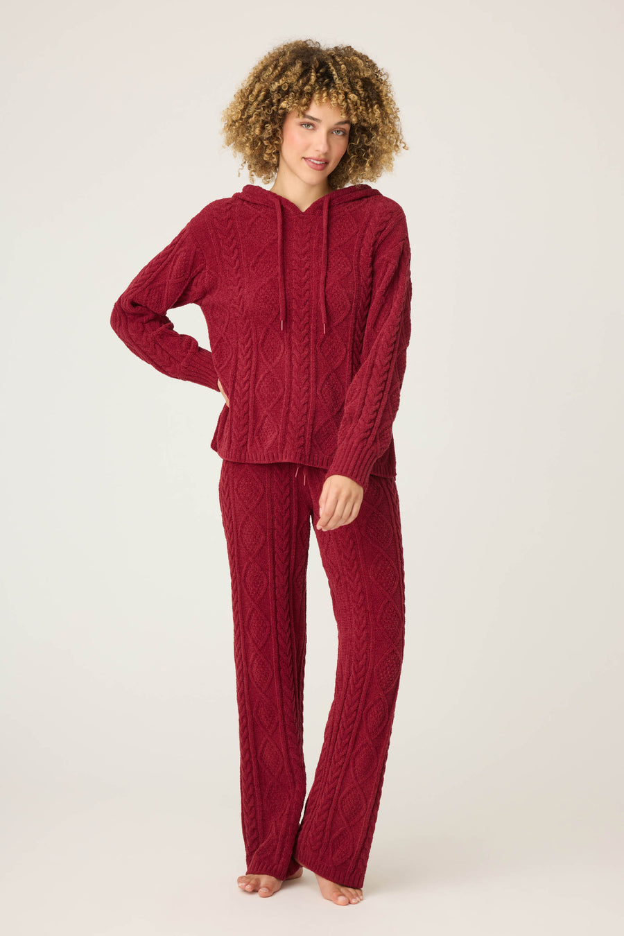 Cozy Chenille Cable Knit Pant