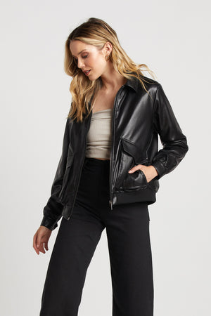 Sam Shoet Leather Bomber