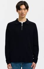 SLHTELLER FN Relaxed Half Zip Polo