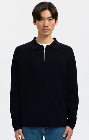 SLHTELLER FN Relaxed Half Zip Polo