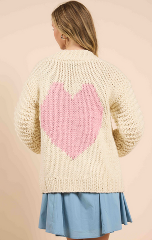 Heart You Handknit Cardigan