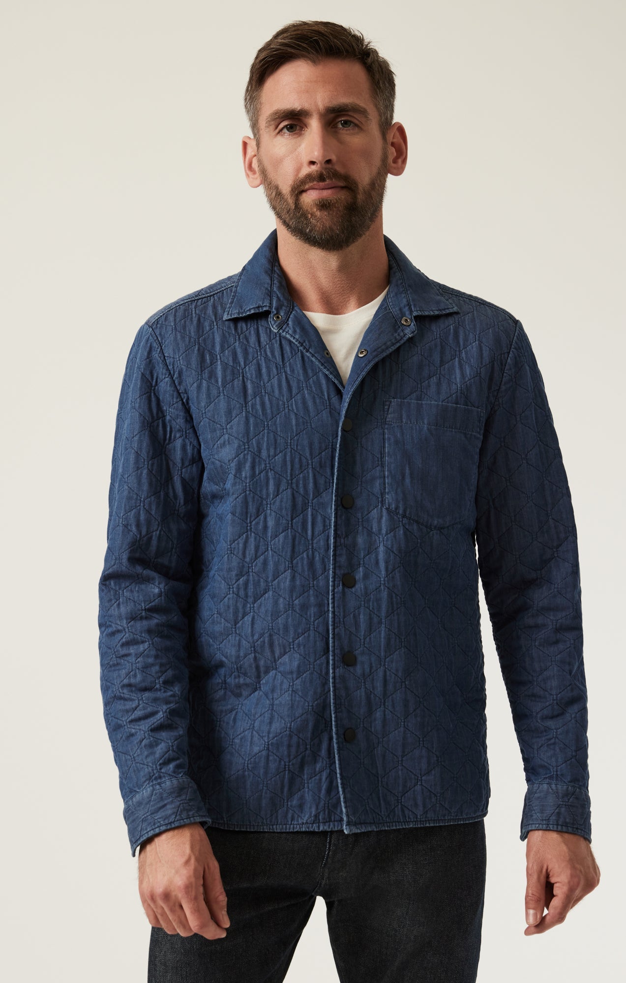 Denim Quilted Overshirt