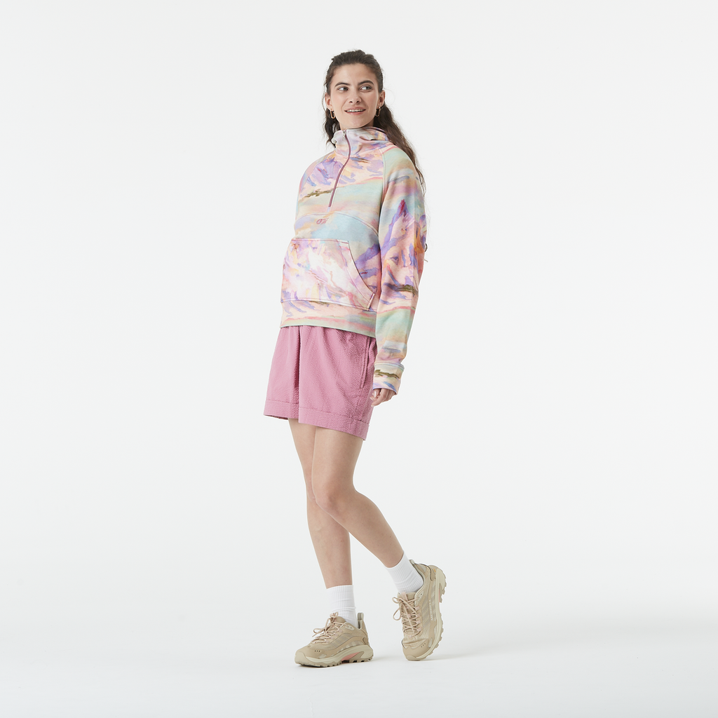 Quenda 1/2 Zip Printed Hoodie