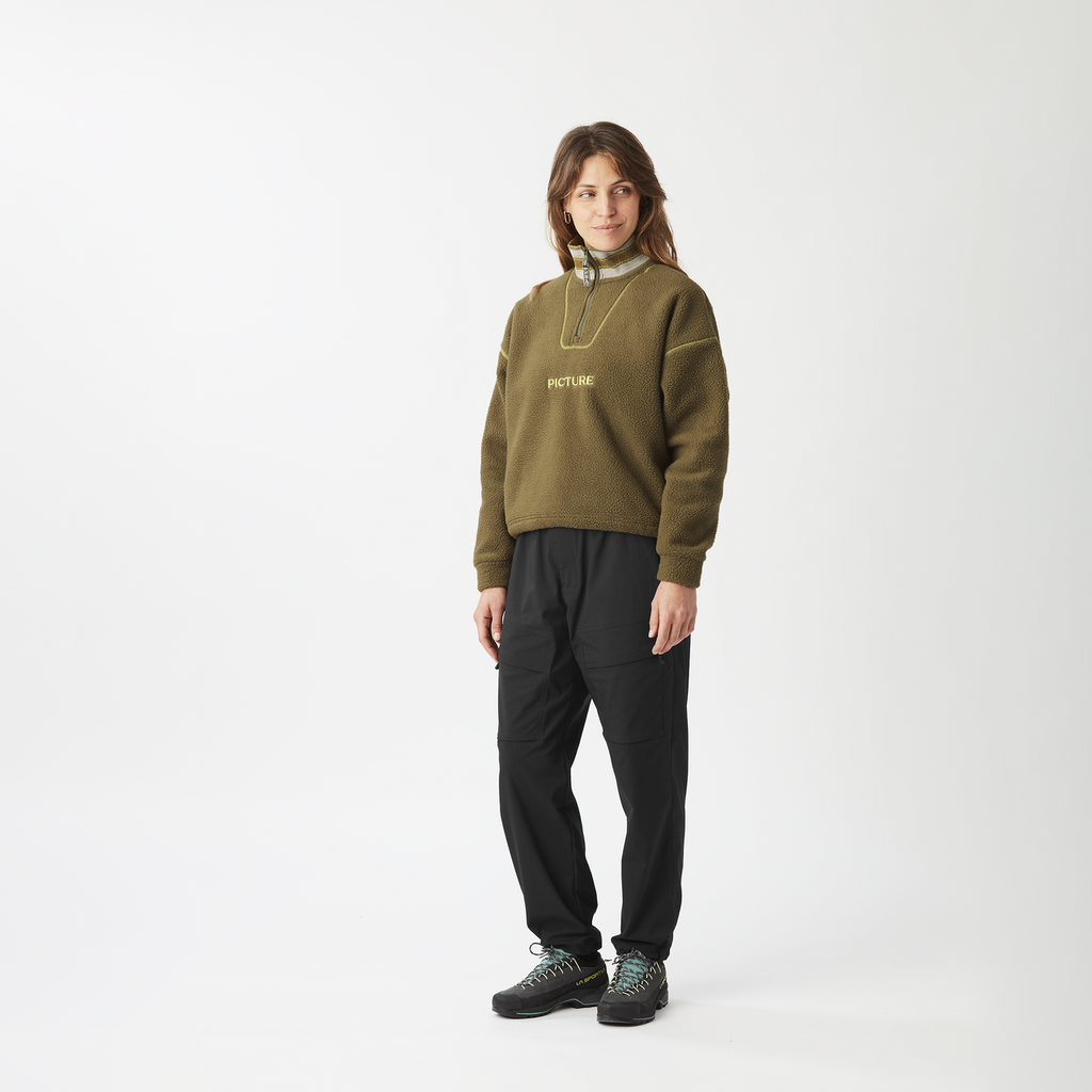 Cylla Crop 1/4 Zip Fleece