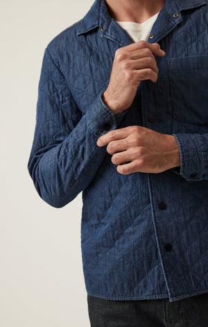 Denim Quilted Overshirt