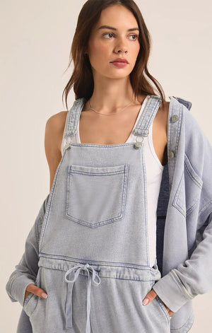 Knit Denim Overall