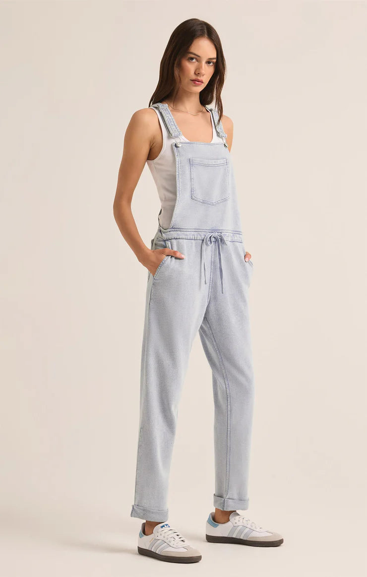 Knit Denim Overall