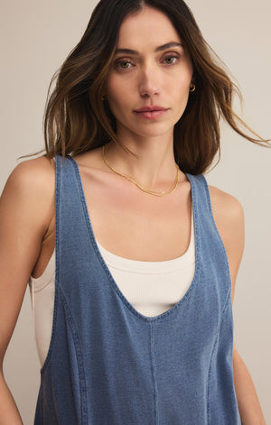 Brasilia Jersey Denim Jumpsuit