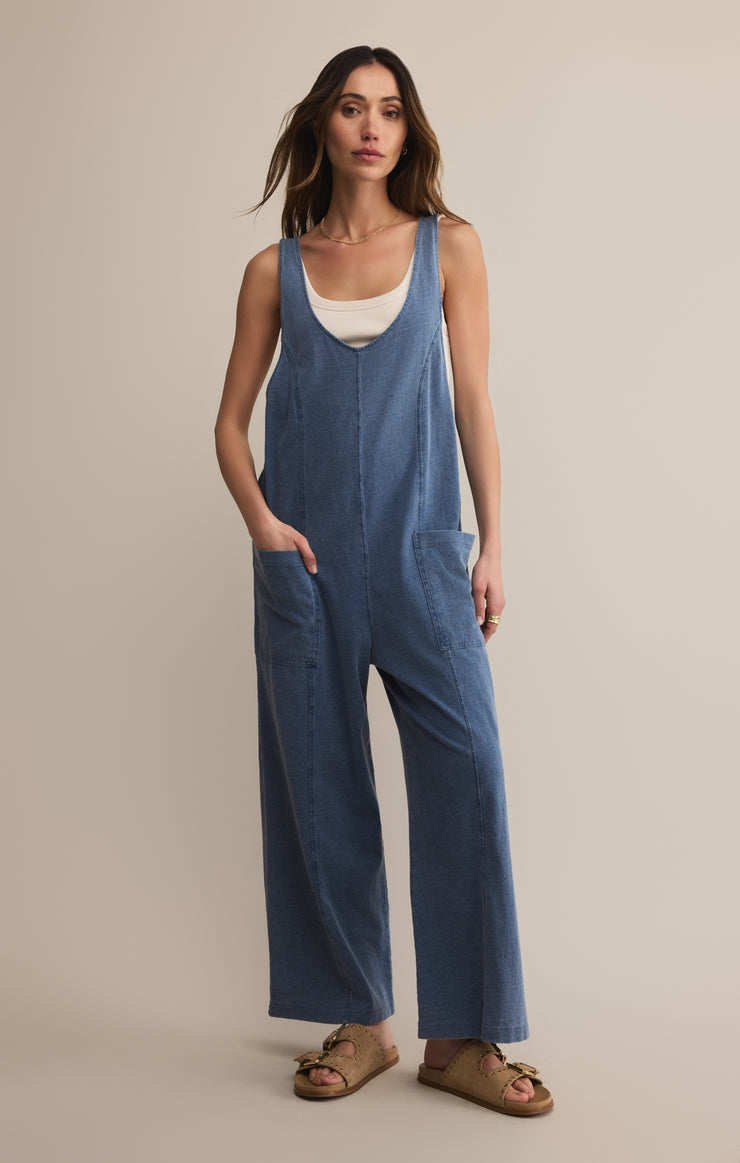Brasilia Jersey Denim Jumpsuit