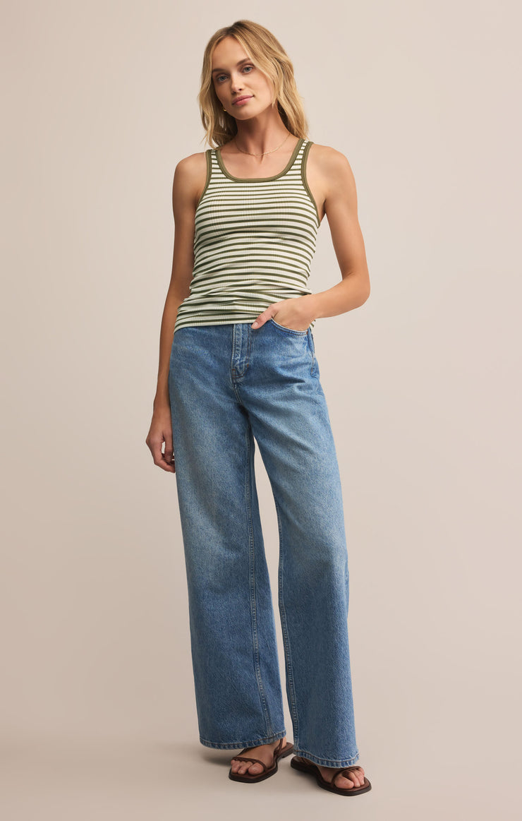 Classic Striped Scoop Tank